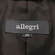 allegri アレグリ 秋冬 フェイク スウェード レザー★ テーラード ジャケット Sz.46　メンズ　I3T00991_8#N_画像6