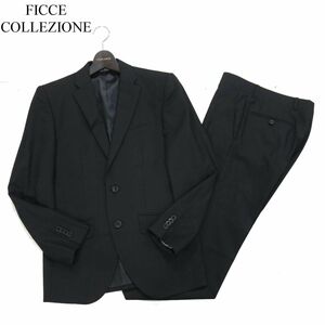 FICCE COLLEZIONE Fitch .koretsio-ne Yoshiyuki Konishi through year 2B check setup suit Sz.88Y3 men's black I3T01080_9#O