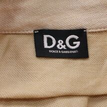 D＆G ドルチェ&ガッバーナ 春夏 ロゴ刺繍★ エポレット 半袖 ミリタリー ポロシャツ Sz.XL　メンズ　I3T00245_6#A_画像6