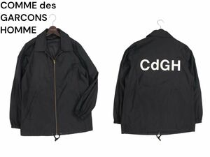 希少 AD1999★ COMME des GARCONS HOMME コムデギャルソン オム CdGH ジップ コーチ ジャケット Sz.M　メンズ 黒 90s　I3T01172_9#O