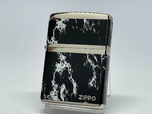 送料無料 ZIPPO[ジッポー]4面連続加工 マーブルロゴ ニッケルブラック 2NI-4BKZ