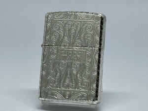 送料無料 ZIPPO[ジッポー]5面連続加工 アラベスクシリーズ 銀メッキバレル仕上げ 2SB-5KARART