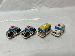 詳細不明　LEGO？ 日本製 ミニカー 救急車 パトカー バス