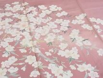 平和屋-こころ店■極上　訪問着　友禅　作家物　枝花文　暈し染め　着丈163cm　裄丈67cm　正絹　逸品　未使用　3kk2620_画像7