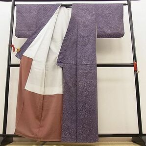平和屋野田店■小紋 舞葉文 洗える着物 n-ip0783の画像3