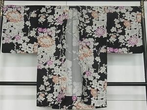  flat peace shop 1# finest quality . pine . length feather woven single .. flower writing black ground ... kimono 3s20523