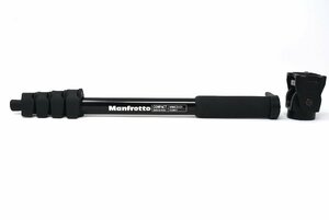 【良品】Manfrotto マンフロット MMC3-01 COMPACT アルミニウム製 一脚 5段 ブラック + 234 MONOPOD TILT HEAD 一脚チルトヘッド 2点セット