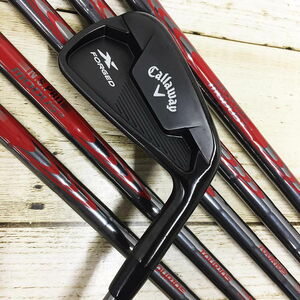 (中古)キャロウェイ X FORGED STAR 2021 クリスタルブラック アイアンセット 5-9P 6本組 Sフレックス NSプロ MODUS 3 TOUR 105 Cランク