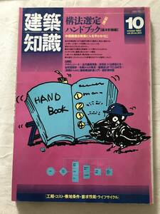 i03-22/建築知識　特集：構法選定ハンドブック　基本計画編　中規模複合商業ビルを手がかりに　1983.10　昭和58年