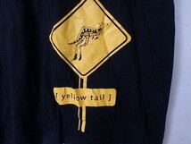 (n000u)yellow tail　サッポロビール　サッポロワイン　Tシャツ　黒　ブラック　ノベルティ　イエローテイル　_画像4