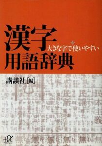 大きな字で使いやすい漢字用語辞典 講談社＋α文庫／講談社(編者)