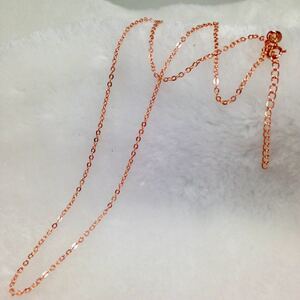  new goods pink gold. S925. small legume chain 40cm adjuster 5cm