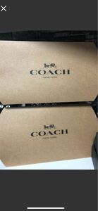 コーチ ラッピングギフトボックス2枚 COACH