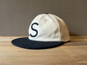 SATURDAYS NEW YORK CITY ウールキャップ L/XL cap 美品 wool surf サタデーズサーフニューヨークシティ アメカジ 帽子 ネイビー x