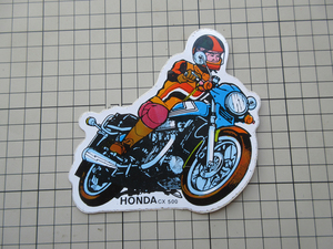 7197 【 即決・定額・同梱包可能】 ★1978年　 HONDA CX 500 -ホンダ　バイク オートバイ 当時物　☆ヴィンテージ ステッカー 