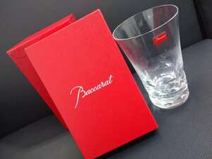 ＃3217　【未使用保管品】Baccarat　バカラ　タンブラー　ハイボールグラス　クリスタル　水玉　ドット柄　高さ14cm　口径9㎝　ハイボール