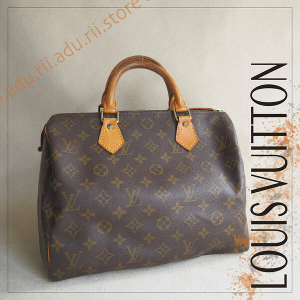 良品 ルイヴィトン LOUIS VUITTON モノグラム スピーディ30 ボストンバッグ ハンドバッグ M41526 ロゴ ブラウン ブランド メンズレディース