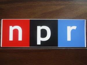 ◆新品U.S.正規品NPRタイニーデスクコンサート【Tiny Desk Concert】輸入Sステッカー限定◆最後の①枚