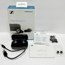 【ジャンク品】Sennheiser ゼンハイザー MOMENTUM True Wireless 2 完全ワイヤレスイヤフォン BLACK ブラックノイズキャンセリング_画像1