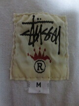 80's~90's OLD STUSSY AUTHENTIC STUFF　オールド　ステューシー　長袖ビックシルエットコットンシャツ　M　グレー系　両胸ポケット　_画像5