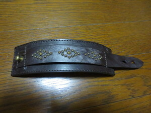  unused goods Whitehouse Cox Whitehouse Cox studs leather bracele dense brown color series 