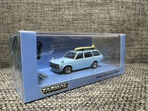 TARMAC WORKS ターマック　ワークス　1/64 ダットサン　ブルーバード　510ワゴン　ターマックメンバー　オンリーモデル　ライトブルー