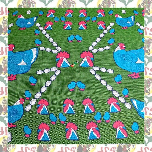 【SALE/90cm x 110cm/1ヤード】アフリカンプリント生地 barg-o41 アフリカ布 アフリカ生地 ゴールドプリント アンカラ キテンゲ パーニュ