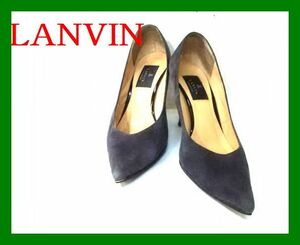 LANVIN COLLECTIONパンプス 23 スエード ダークグレー 