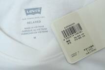 新品リーバイスA3546-0011 Lサイズ リラックスフィット 半袖 Tシャツ 501ボタンフライ ホワイト/白 カットソー クルーネック_画像3
