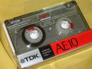 使用済み　中古　カセットテープ　TDK　AE10　Type1　ノーマル 　10分　1本　爪あり　No1566