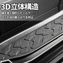 SALE 新型ジムニー JB64 ジムニーシエラ JB74 カスタム パーツ 3D トランクマット（ブロックパターン）車種専用設計 防水 防汚_画像3
