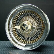 ワイヤーホイール T's WIRE 13X7J STD100SP トリプルゴールド4本セット （ローライダー USDM アコード シビック ハイラックス）_画像4