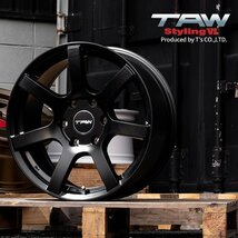 ハイエース 18インチ タイヤホイールセット 4本 TAW Styling6 18X8.0J+37 6穴 マットブラック NANKANG NS-2 225/45R18_画像9