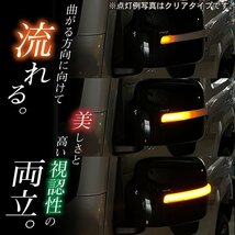 新型ジムニーJB64/ジムニーシエラJB74 カスタムパーツ　LED ドアミラーウインカーランプ　【クリアレンズ】（シーケンシャルタイプ）_画像2