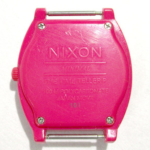 NIXON★ニクソン MINIMAL TIME TELLER P ピンク クォーツ メンズ腕時計 ベルト無★S8657の画像3