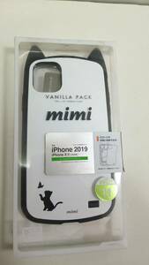 iPhone2019 iPhone11用　スマホケース　VANILLA PACK 「mimi」　猫柄