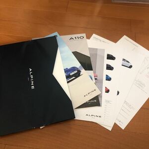  alpine A110 Japanese catalog set 