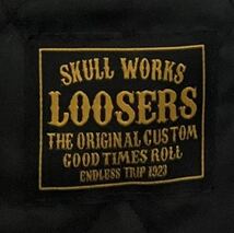 【希少】SKULL WORKS×CROWS WORST　スタジャン　武田好誠　牛革レザー　コラボ　スカルワークス　キルティング　武装戦線　完売品_画像7