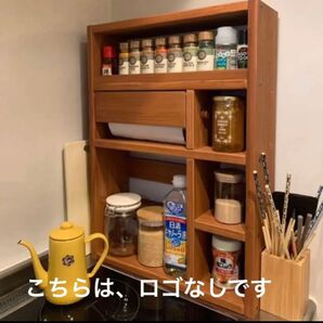 ロゴなし 大容量スパイスラック 日本製 キッチンペーパーホルダー