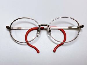 SEIKO　ジュニアサイズ　丸メガネ　★　バネ丁番　ライトピンク　日本製　巻つる　眼鏡　★　メガネフレーム
