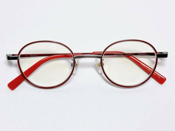 セレクタ　Selecta　丸メガネ　★　ドイツ製　GERMANY　チタン　軽量　シルバー　★　メガネフレーム　眼鏡