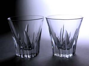 #244[ITALY] pair * rock glass Old fashion glass crystal new goods amount addition possibility 