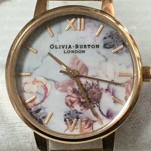 実動 OLIVIA BURTON LONDON 花 オリビアバートン クオーツ 腕時計 OB049 OBW0489 純正ブレス 日本製ムーヴメント 女性 0 IW303AT26OLVB//