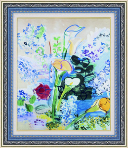 絵画 額装絵画 ラウル・デュフィ 「アルムの花束」 世界の名画シリーズ サイズ F6