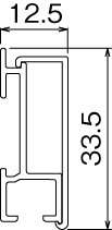 美術金具 木壁 石膏ボード用 レール10セット M-3020 長さ0.9M_画像2