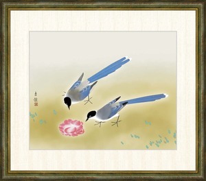 Art hand Auction Gerahmtes Gemälde „Long-tailed Bird mit hochauflösendem Digitaldruck von Kokei Kobayashi F8, Kunstwerk, drucken, Andere