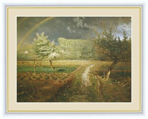 Art hand Auction Impresiones digitales de alta definición Pinturas enmarcadas Obras maestras del mundo Jean-Francois Millet Primavera F4, Obra de arte, Cuadro, otros