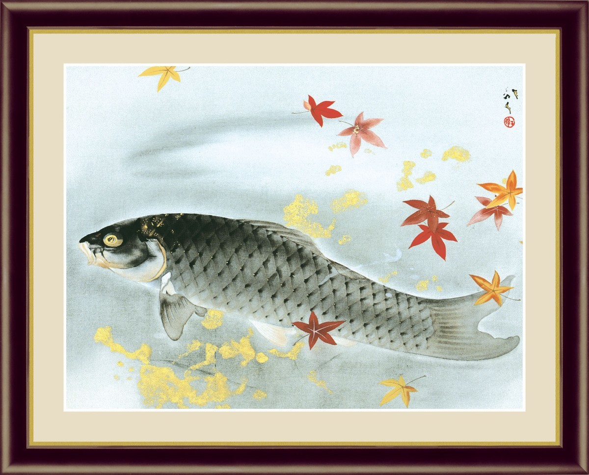고화질 디지털 인쇄 액자 그림 일본 걸작 가와바타 류코 가을 비늘 F4, 삽화, 인쇄, 다른 사람
