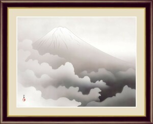 Art hand Auction 高清数码印刷, 带框画, 日本名作横山大观四圣山-冬季F4, 艺术品, 打印, 其他的