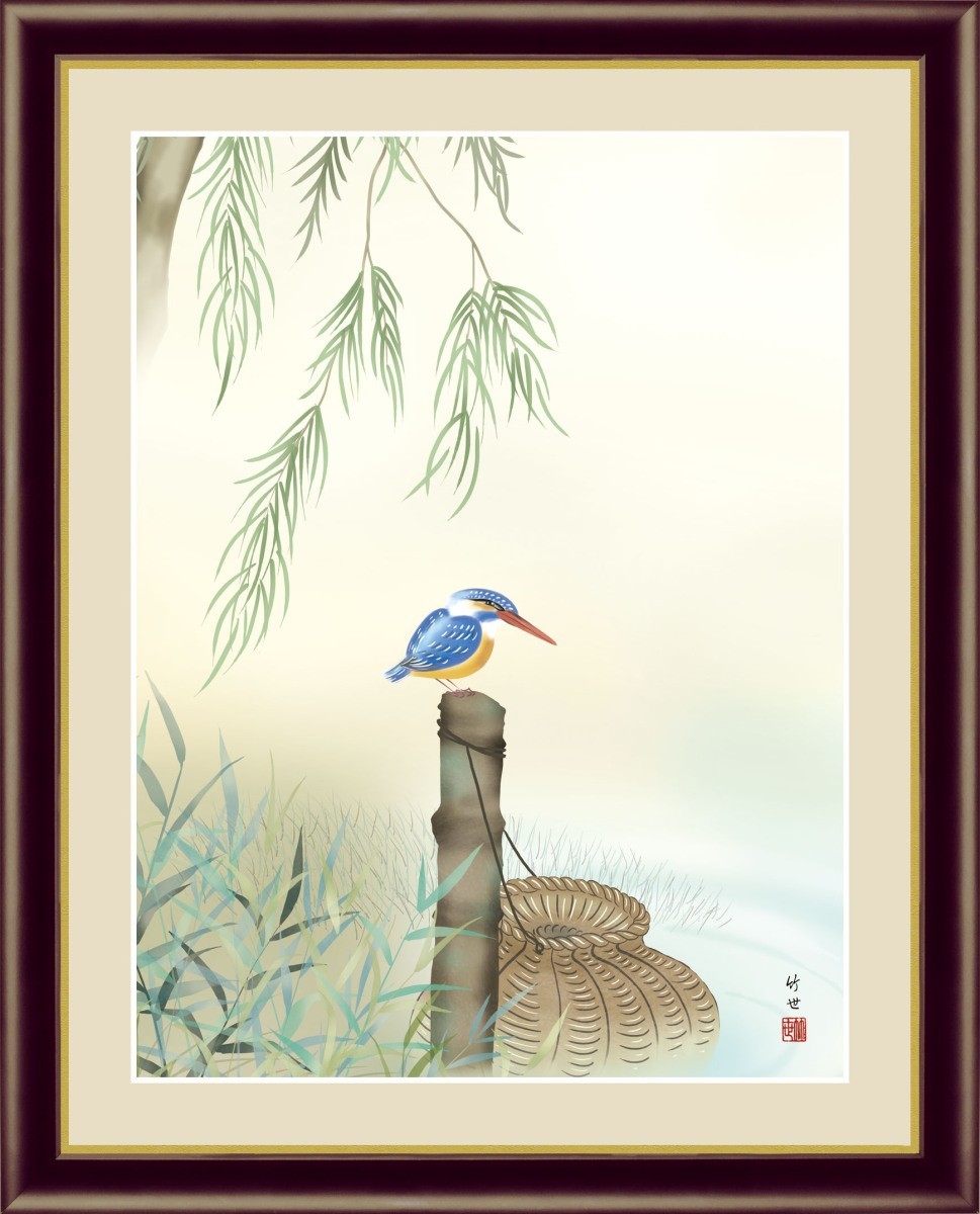 Hochauflösender Digitaldruck, gerahmtes Gemälde, Japanische Malerei, Blumen- und Vogelmalerei, Sommerdekoration, von Chikuyo Tamura, Kawasaki F6, Kunstwerk, drucken, Andere